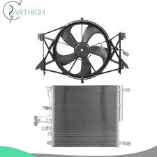 Radiator Cooling Fan & AC Condenser Electric For 2013-18 Ram 1500 3.0L 3.6L 5.7L