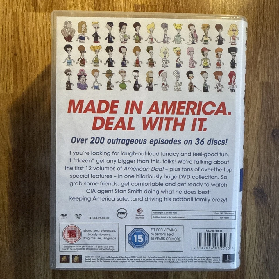 American Dad!: Volumes 1-12 - 36 Discs - 212 Episodes - DVD - Image 2 of 2