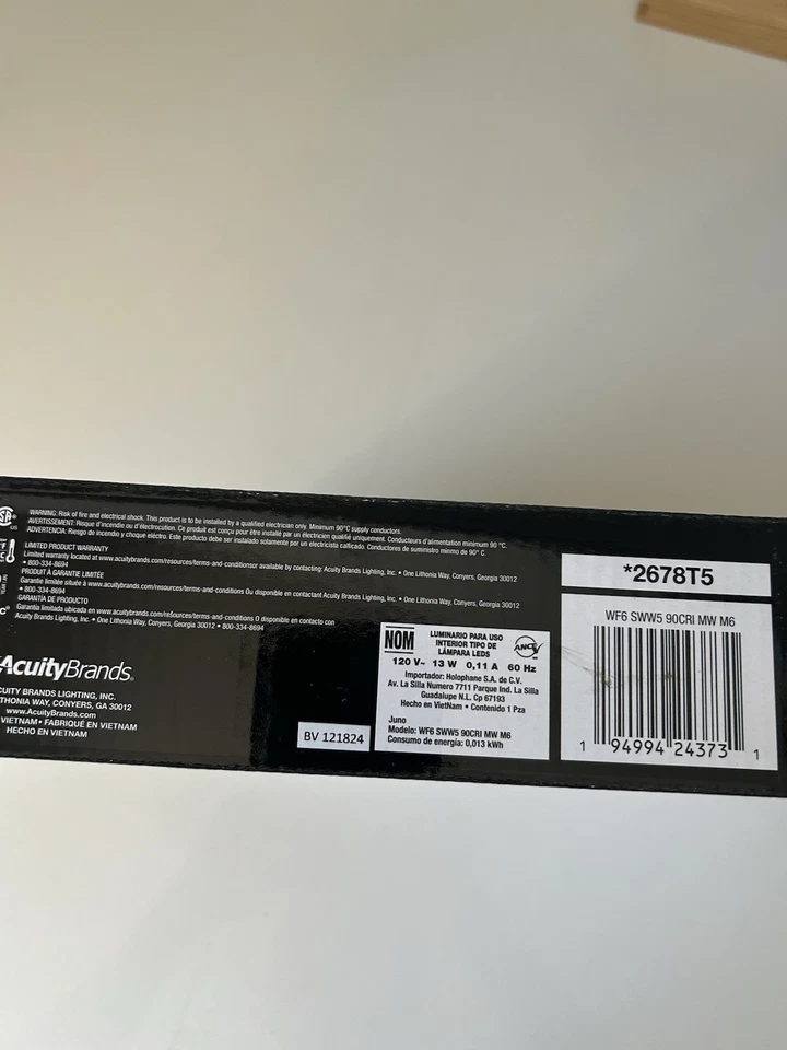 Lote de 11 Juno Lighting WF6 SWW5 90CRI MW M6 LED Downlight Wafer Kit 6" Foto 3 de 3