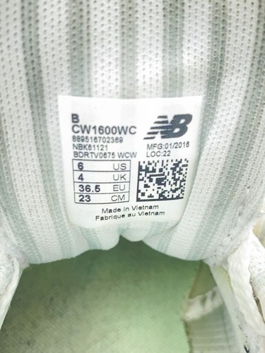 Women 6.0US New Balance Cw1600/Silver/Gry - Picture 5 of 9