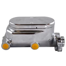 RACING POWER CO-PACKAGED Chrome Alum Master Cylin der Smooth Top 1In Bore- R3500