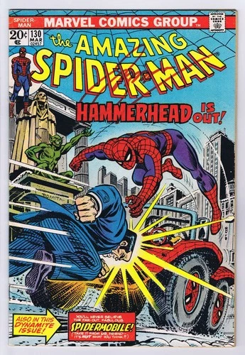 Amazing Spider-Man #130 GD No MVS Signed w/COA Gerry Conway 1974 Marvel Comics