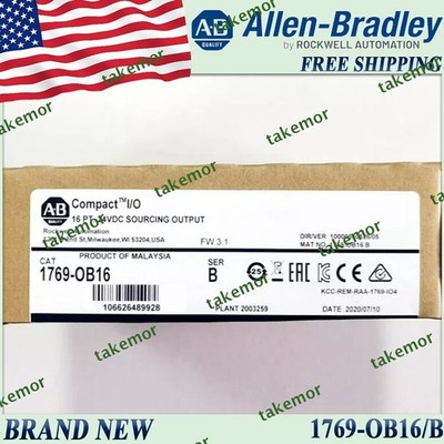 New Sealed 1769-OB16/B AB CompactLogix 16Pt 24VDC D/O Module 1769 OB16 serB 1PC