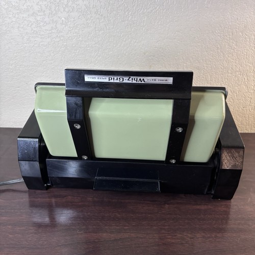 Vintage MIRRO MATIC WHIZ GRID Speed Grill Käse Sandwich Speck Panini Presse Grillplatte - Bild 10 von 16
