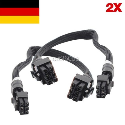 2 Stück 6pin   Mini 6pin Power Cable Mac Pro Graphicscard Grafikkartenkabel PCIe
