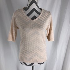 Ella Moss Women's Elbow Sleeve Lightweight Sweater, Light Pink, Small