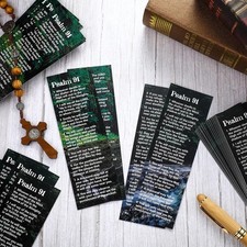 70 Pcs Psalm 91 Bookmarks Christian Bookmarks with Bible Verse Quotes Religio...
