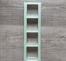 JUNG Glasrahmen 4-fach matt/weiss AC 584 GL Rahmen Für Schalter Steckdosen