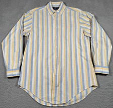 Polo Ralph Lauren Shirt Mens 15 - 33 Pink Pony Striped Oxford Button Down 90s