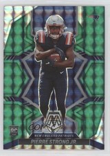 2022 Panini Mosaic Rookies Green Mosaic Prizm Pierre Strong Jr #323 0z9d