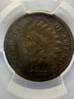 1875 1C Indian Head Cent PCGS VF35 - Nice Type Clear Detail Handsome Brown