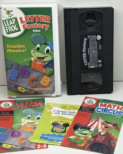 Leapfrog Letter Factory ABC Learning VHS 2003 Video Tape Clamshell Inserts Guide - Picture 16 of 17