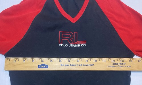 Women’s Polo Jeans Ralph Lauren Vintage 3/4 Sleeve Shirt Small - Picture 6 of 7