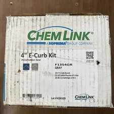 Chem Link F1354GR Penetration Seal 4" E-Curb System Kit 1/2 gallon, New In Box