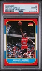 1996 FLEER DECADE OF EXCELLENCE #4 MICHAEL JORDAN PSA 8