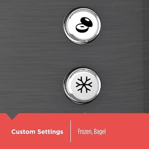 Black Stainless Steel 2 Slice Toaster Versatile Settings Extra Lift Toast Shade - Image 4 of 4