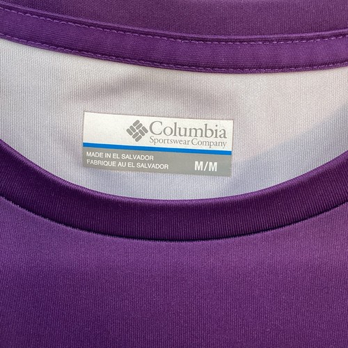 Men’s Columbia LSU Tigers Terminal Tackle PFG Short Sleeved Tee Purple Medium - Picture 4 of 8
