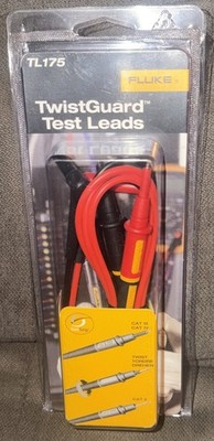 Fluke TI175 Twistguard Test Leads Universal Input Plugs  Extendable Tip Shroud