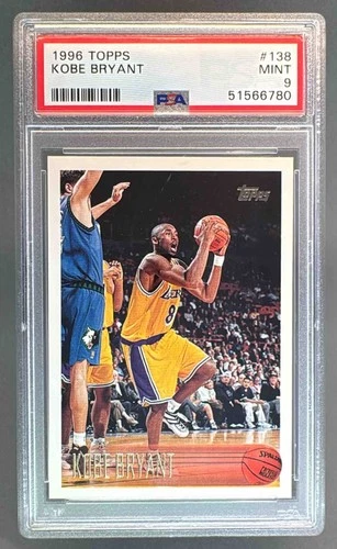 51566780 Kobe Bryant 1996 Topps #138 Rookie RC PSA 9