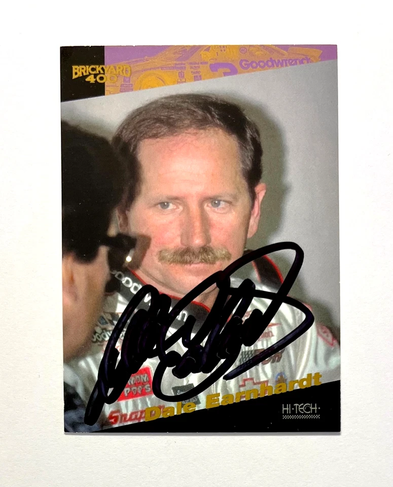 Dale Earnhardt NASCAR 1994 Hi-Tech #41 Brickyard 400 Autographed Signed - Image 3 of 4