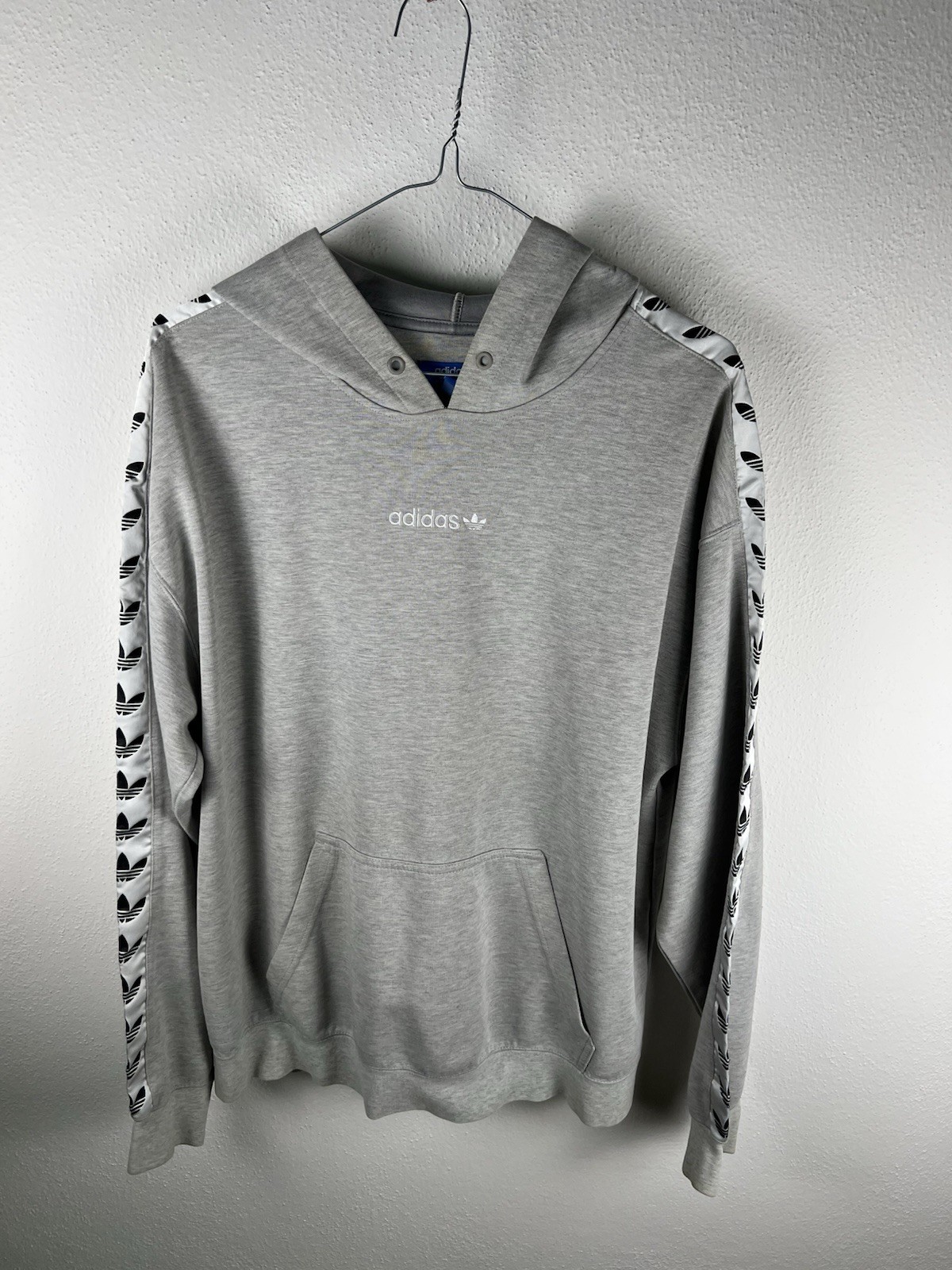 Adidas Hoodie Grau Mit Tape Logo Größe M Herren