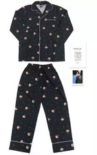 BTS TinyTAN Jin Devil Pajama Black Cotton M Size w/ Photocard New