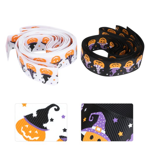 2pcs Decoration Ribbon Halloween Ribbon Packing Verpackung Halloween Ribbon