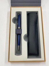 PARKER Sonnet Blue Lacquer CT BP Unused with box/case/ribbon