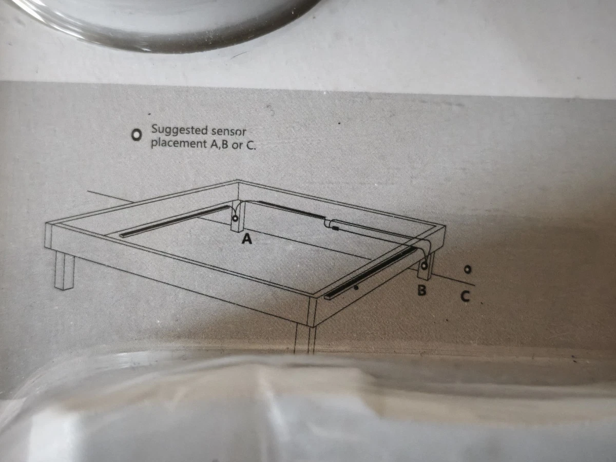 Luz de cama LED digital sensor de movimiento luz nocturna NUEVO 3000K
