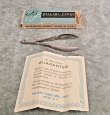 Vintage Millers Forge Cuticle Nipper No 712 USA