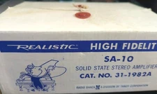 Realistic SA-10 Solid State Stereo Amplifier 31-1982A NOS! IN BOX Radio shack 