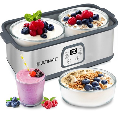#ad #ad Ultimate Probiotic Yogurt Maker with Adjustable Temperature amp; Time 2 bowls $41.99