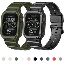 Rugged Apple Watch Band Bumper Case Cover Strap Iwatch SIZE 45mm 44mm 42mm
