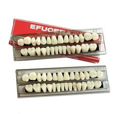 56 Pieces False Teeth Acrylic Resin Denture Tooth, Denture Tooth Replacement Kit