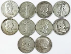 *MIXED DATE ASSORTED SILVER US HALF DOLLAR LOT* *10 TOTAL COINS* NR #G4256
