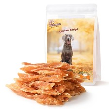 Dog Treats Chicken Jerky Strips for Dogs, Natural Healthy Dog Jekry with Taur...