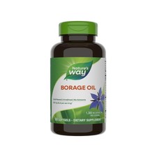 Nature's Way Borage Oil Supplements, Cold Pressed  Unrefined, 300 mg GLA and 44