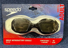 Speedo Adult Solar Swim Goggles - Black - New Sealed