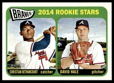 2014 Topps Heritage #82 Braves Rookie Stars (Bethancourt / David Hale) Braves RC