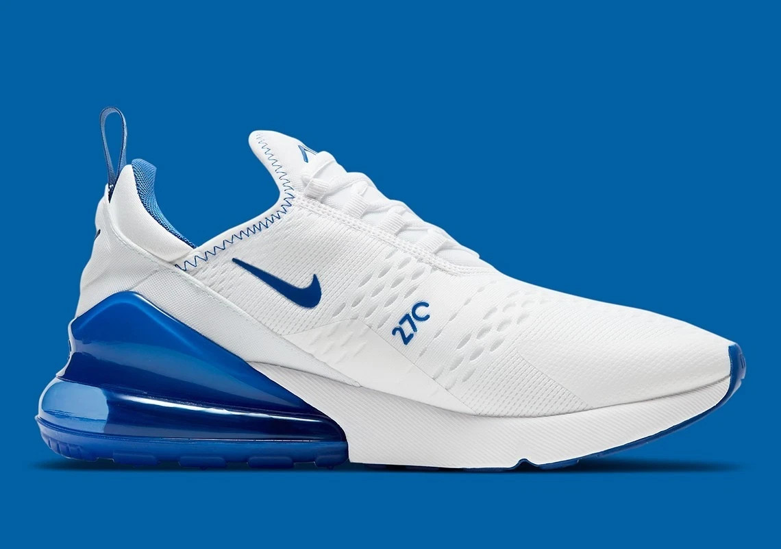 NIKE ナイキ シューズ 27 WHITE/WHITE-LT PHOTO BLUE メンズ Nike Air Max 270 Shoes White Royal Blue DH0268-100 Men's NEW | eBay