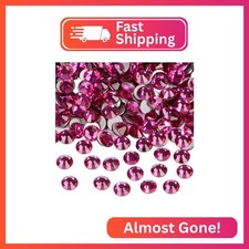 2880PCS Art Nail Rhinestones Non Hotfix Glue Fix Round Crystals Glass Flatback f