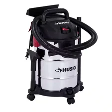 6 Gallon 4.0 Peak HP Stainless Steel Wet Dry Vac Shop Vacuum with Locking Hose,