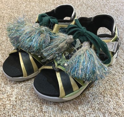 Marc Jacobs Cubic Tassel Sandalen Grün 36230 148576387 [U]
