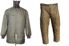 Orig. BW Bundeswehr Kälteschutz UNTERZIEHHOSE / JACKE  Steppfutter Wärmeschutz