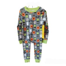 SPOOKY FACES Halloween Pajama Set Size 5 Boys/Girls By Way To Celebrate