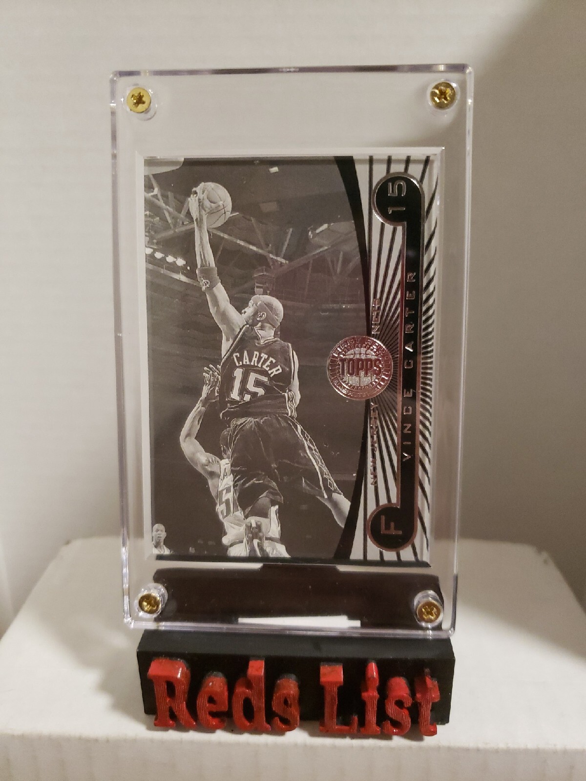 2005 06 Topps prima fila bianco e nero 55 225 Vince Carter #7 maglia nuova reti HOF