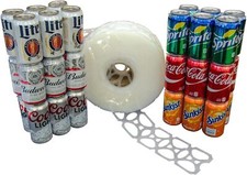 Universal Fit Transparent Beverage Insulator For 12 Oz Cans 6 Pack Carrier