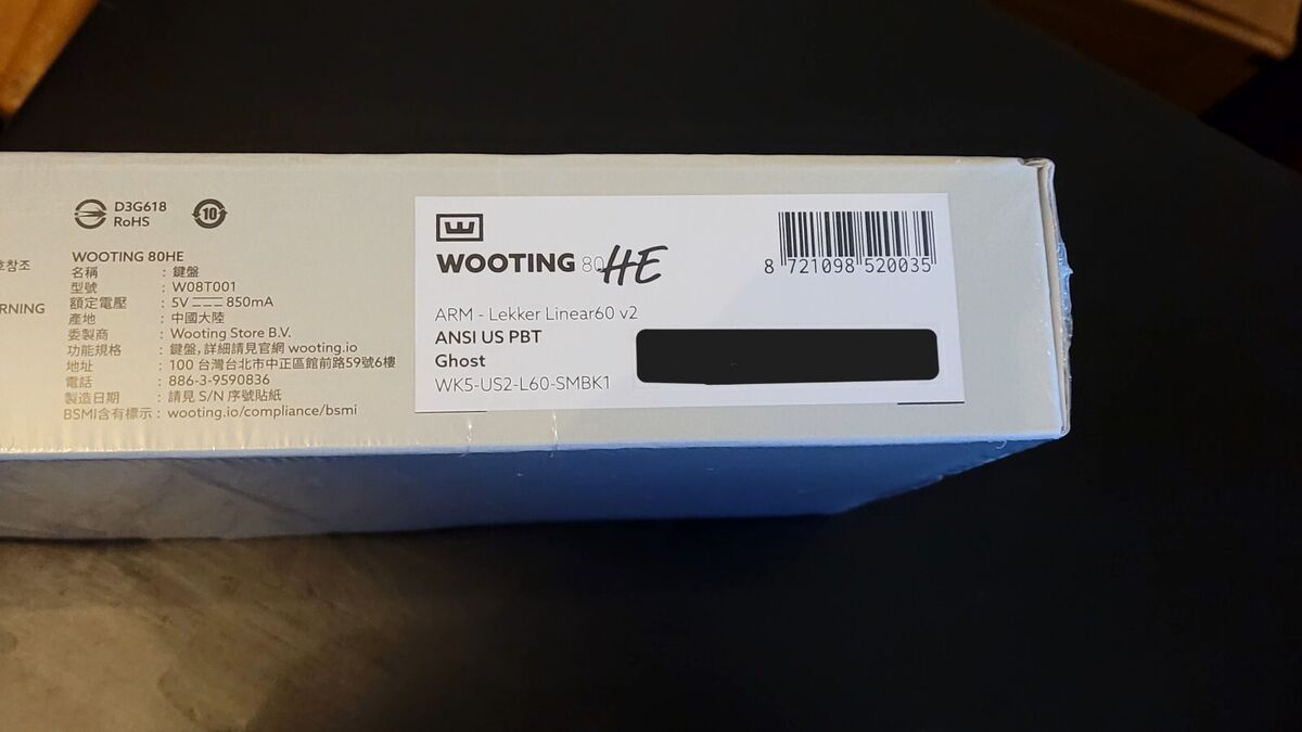 Wooting 80HE Ghost PCR Mechanical Gaming Keyboard IN STOCK Wooting 80HE Ghost PCR Mechanical Gaming Keyboard IN STOCK