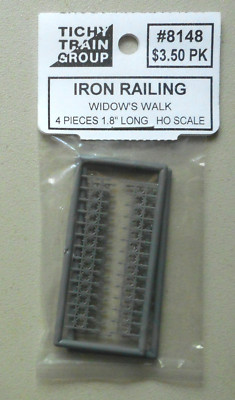 HO 1.8'' Iron Railing Widow's Walk  HO 1:87 SCALE LAYOUT TICHY TRAINS 8148
