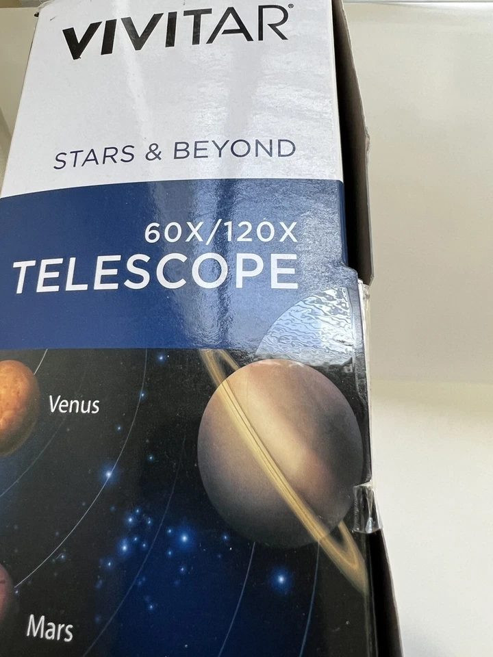Vivitar Telescope 50600 50mm Telescope, 60x/120x Refractor. Brand New In Box. - Image 3 of 4
